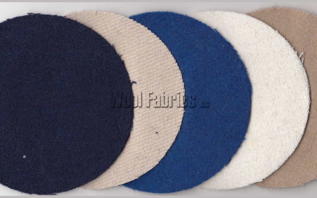 5 colors low wool melton fabrics