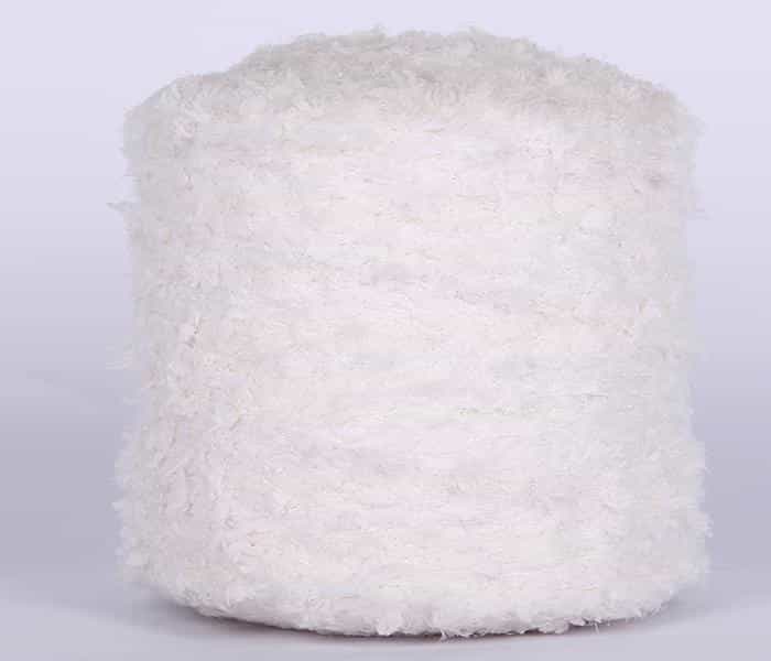 white soft bean feather yarn supplier