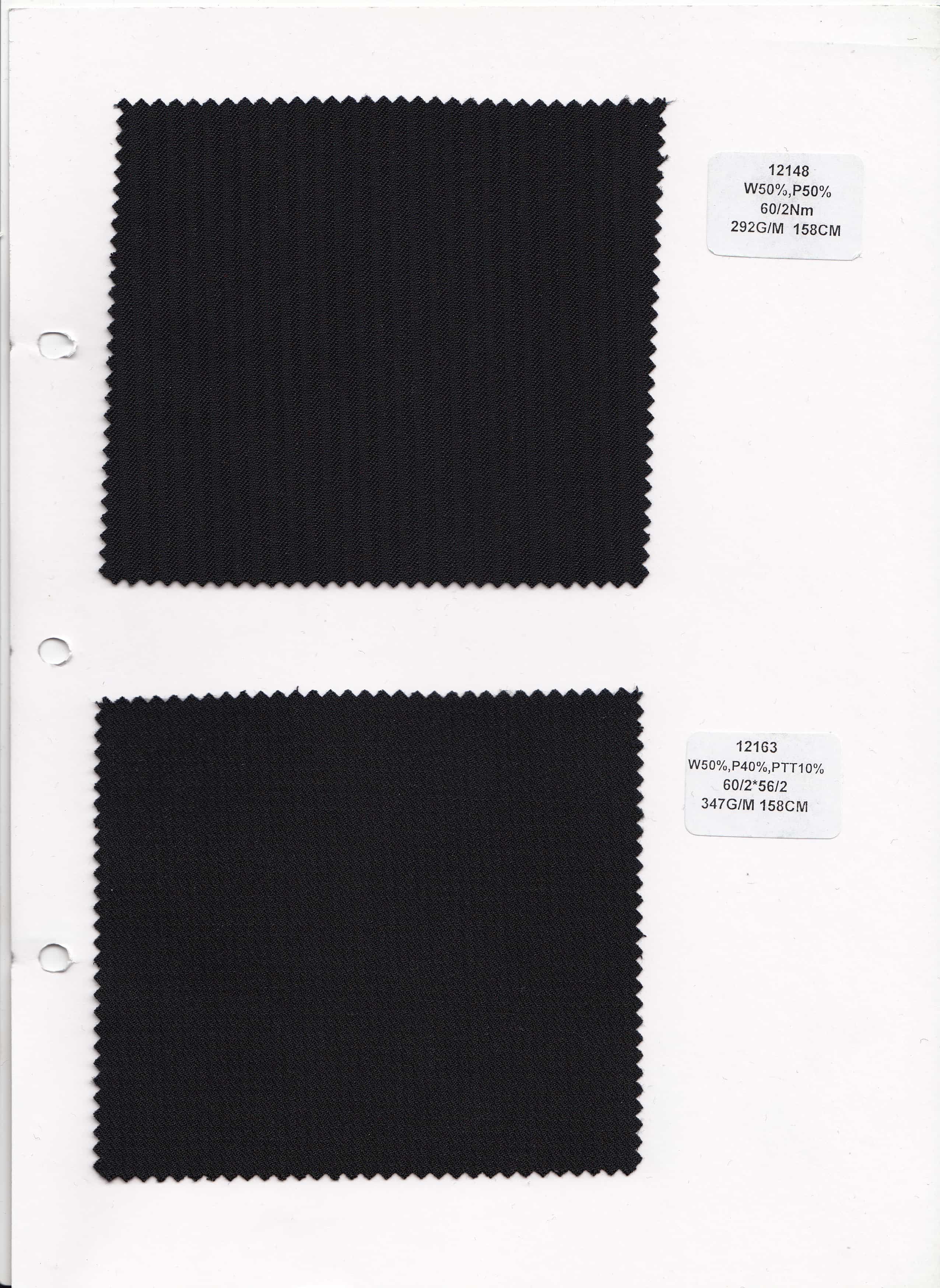 black wool fabric supplier