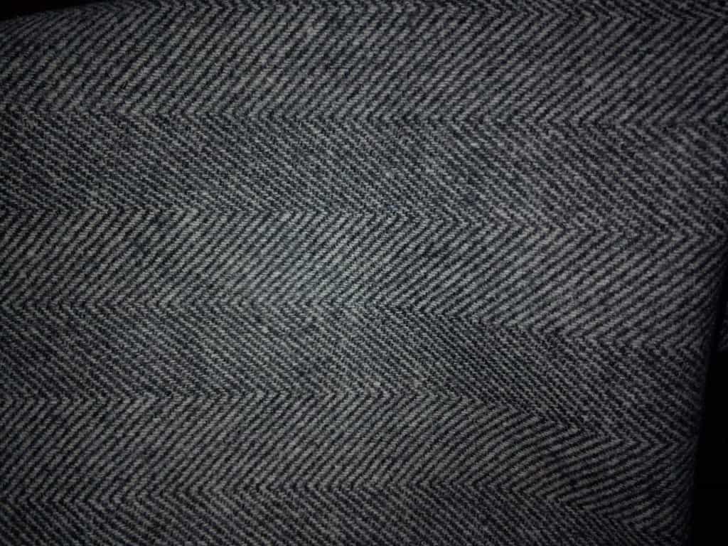 grey woolen fishbone fabric