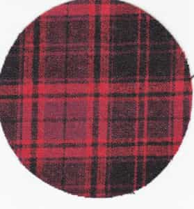 red black check woolen flannel fabric