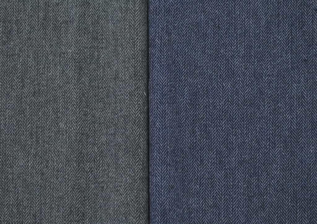 recycled wool herringbone texture close-up