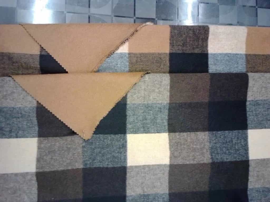 recycled double-face wool fabrics