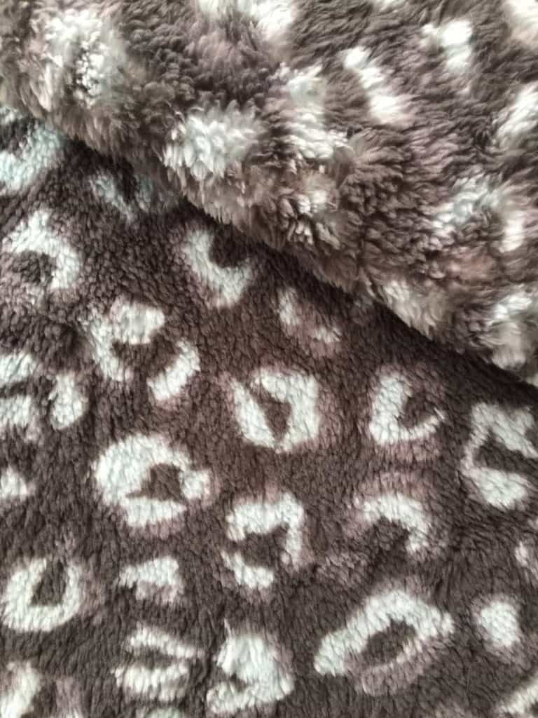grey poly BOA fabric