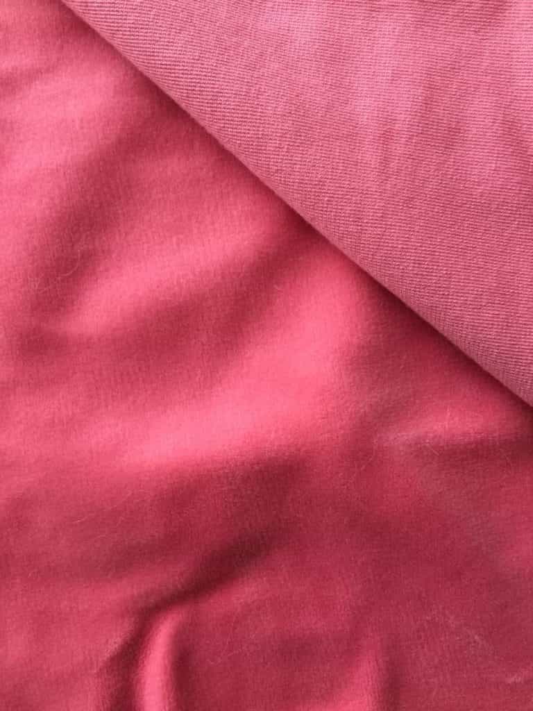 poly knitted red BOA fabric