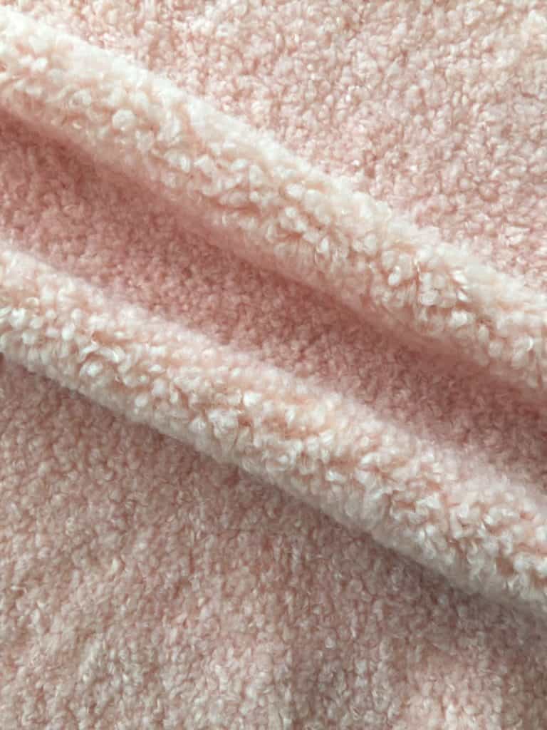 pink poly knitted fabric