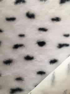 black white BOA knitting fabric