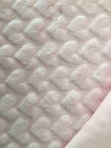 love hart poly knitted fabric