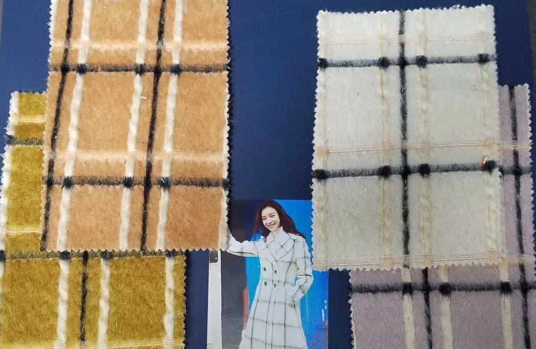 wool knitted check designs