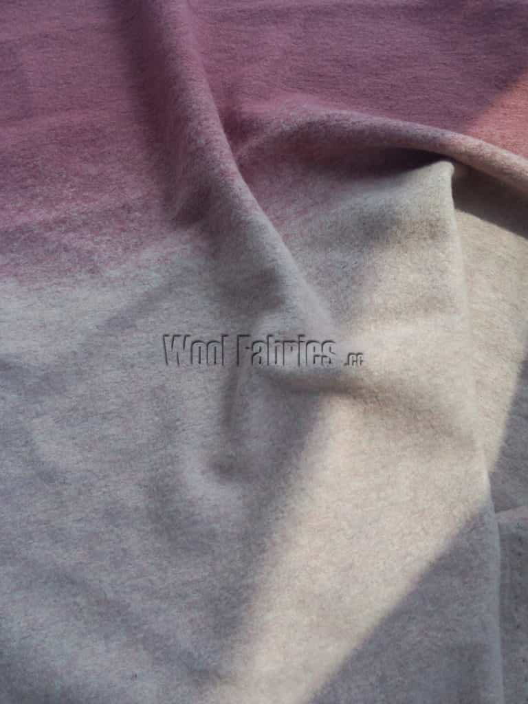 pink wool knit gradient fabric