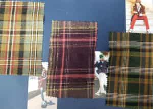 check designs for woolen wool fabrics
