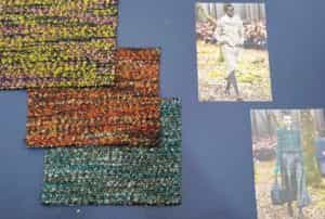 colorful wool knitting fabric 