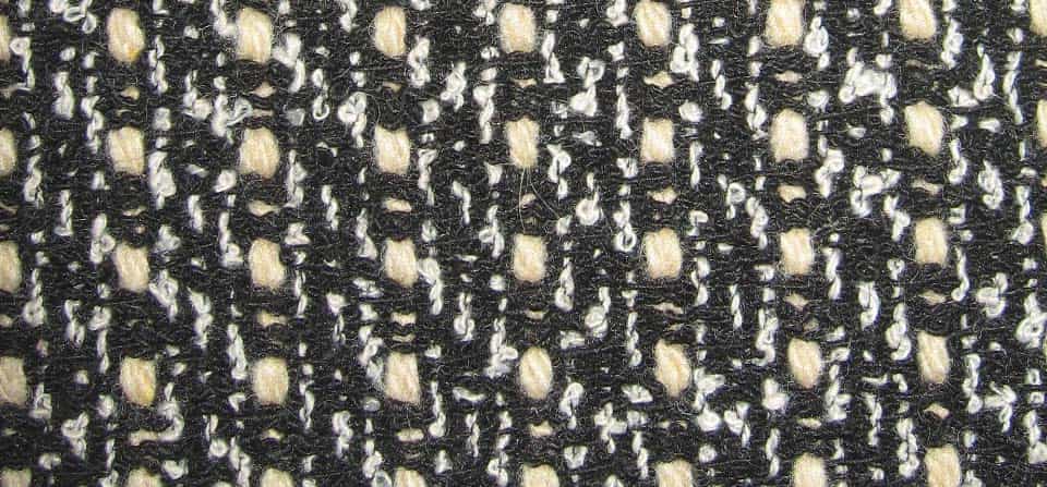 black white woolen jacket fabric