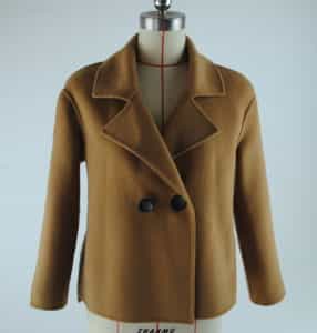  Classic camel bespoke double faced wool coat