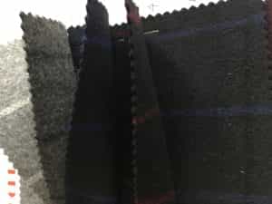 stripe double faced wool fabric ready goods