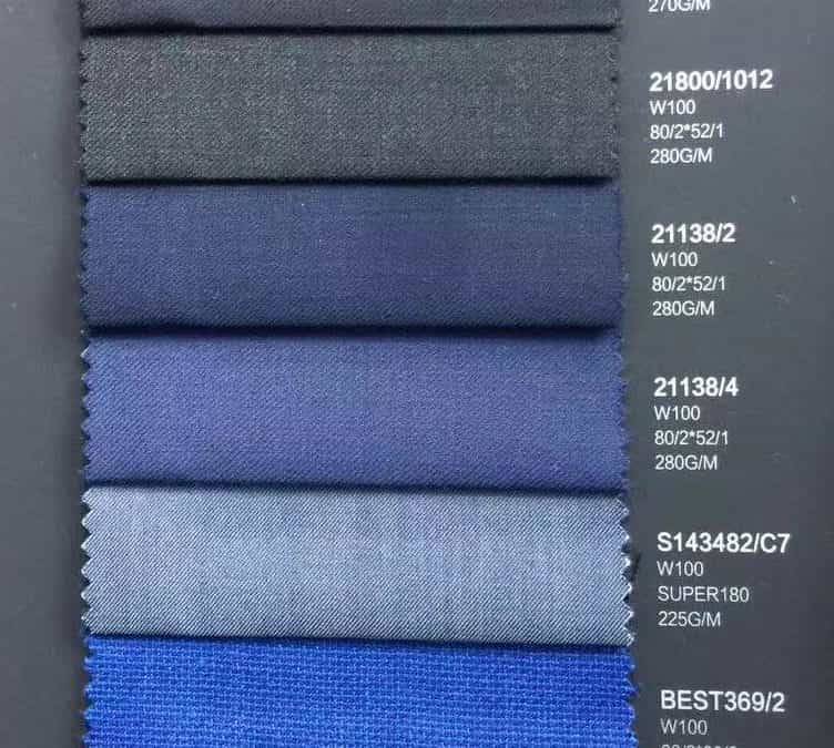 ZS1801 worsted wool fabrics ready goods for men’s suits