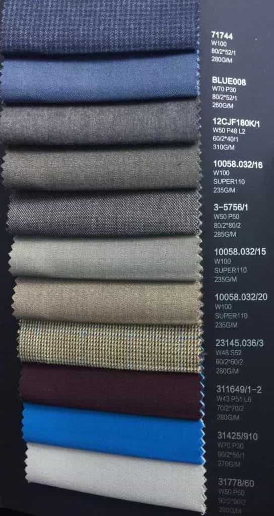 ZS181101 worsted wool fabrics stock lots