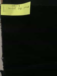 black wool woolen stock fabric