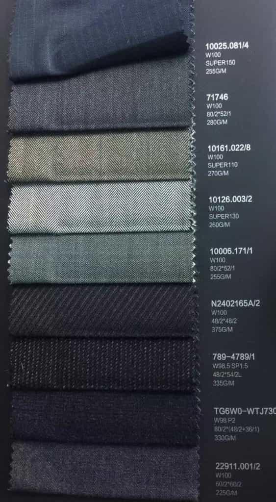 zs181106 wosted wool suiting ready goods