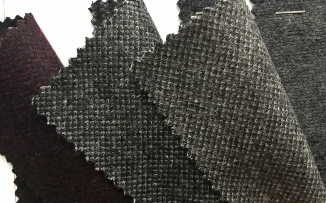 ZS H012 men's jacket wool knit check fabrics