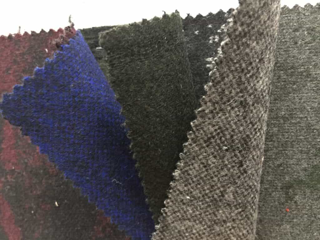 H024 wool knitted fabric details