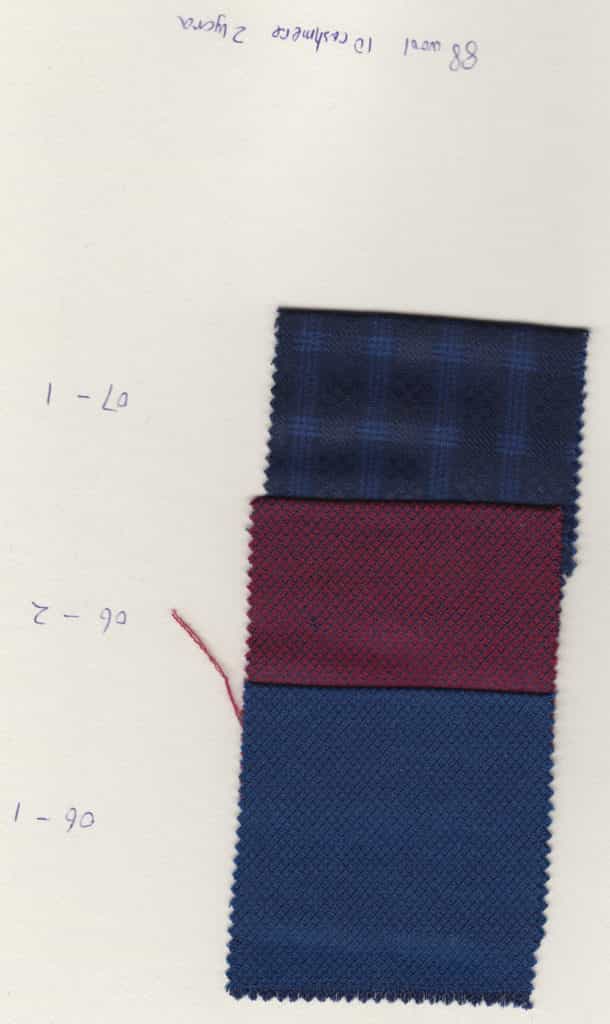 wool shirting fabric with check