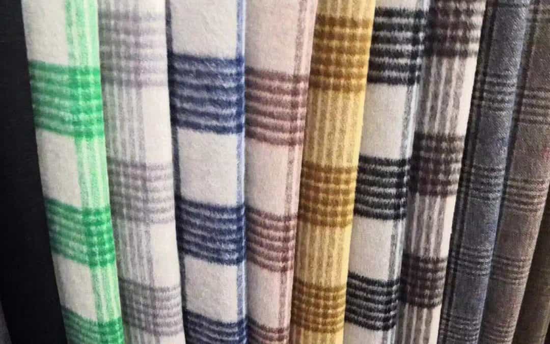 check wool wollen fabric manufactuer