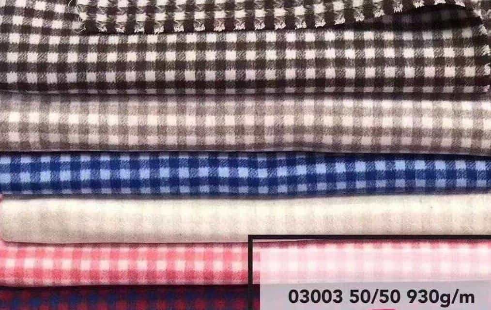 small check for wool woolen fabric