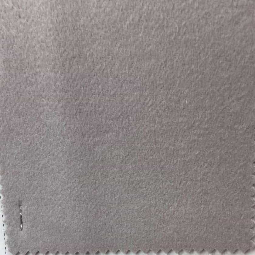 90w10cashmere wool fabric stock in light grey color