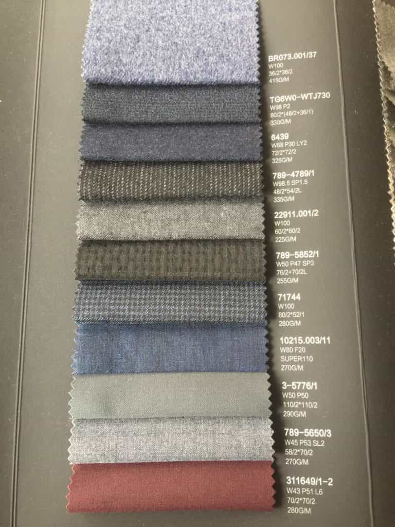 wool blended fabric stock for mens' suits