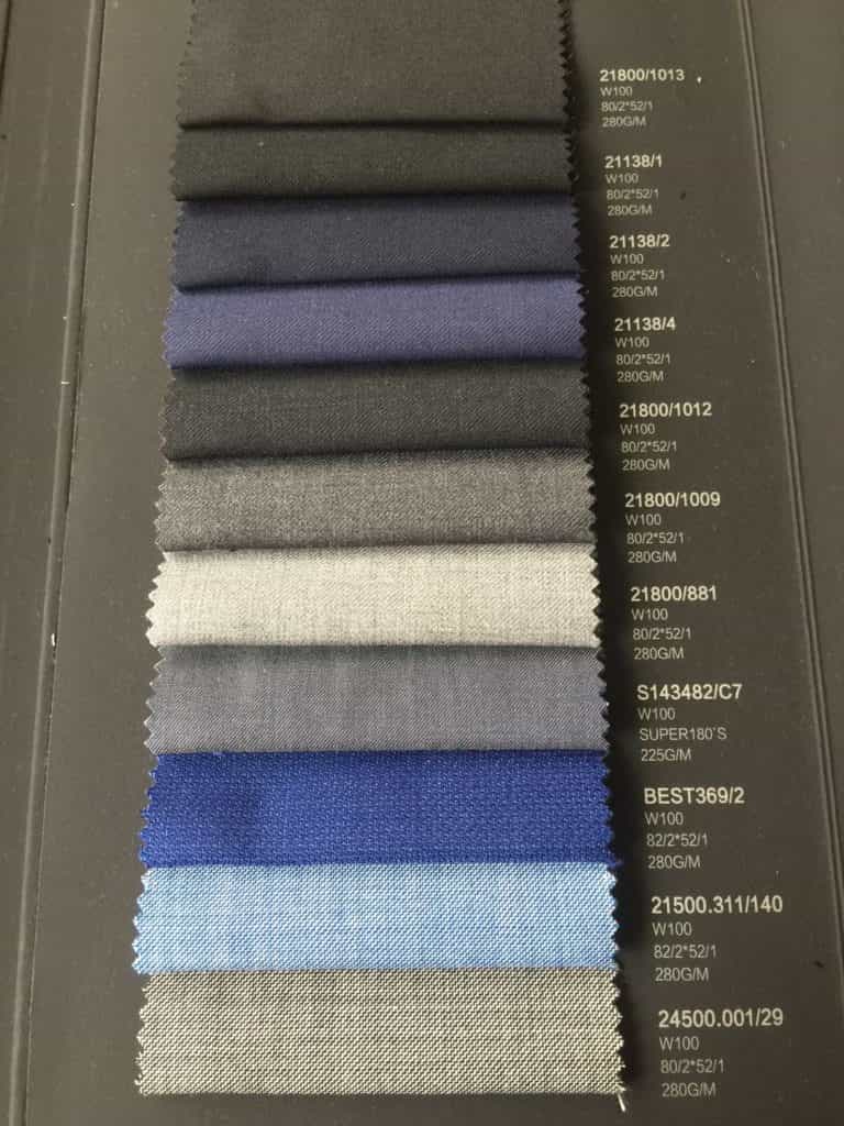 classical wool suiting for men's wear