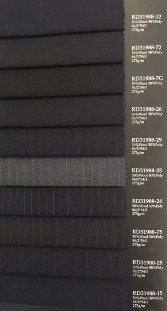 stripe 30wool fabric for men's suits