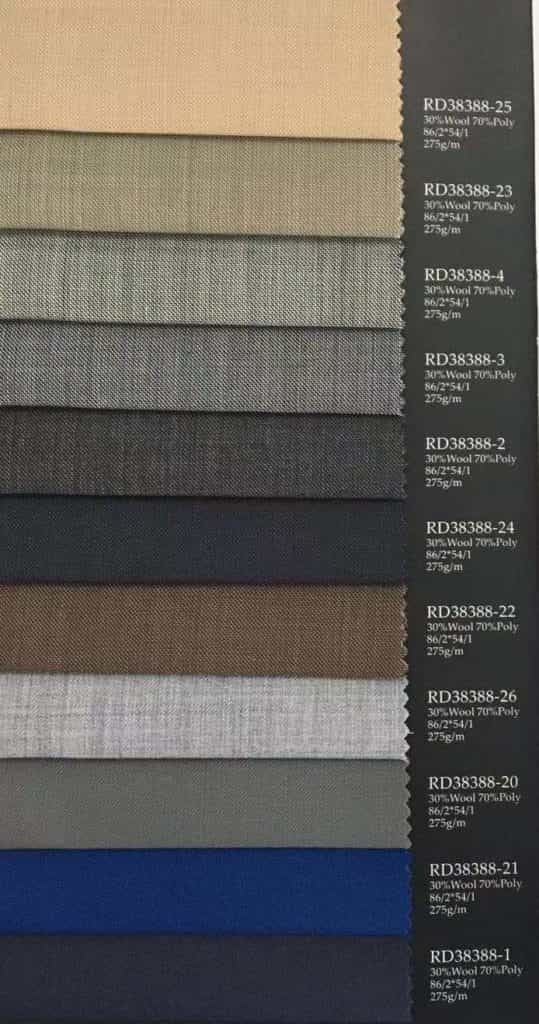 classic wool fabric for men's suits