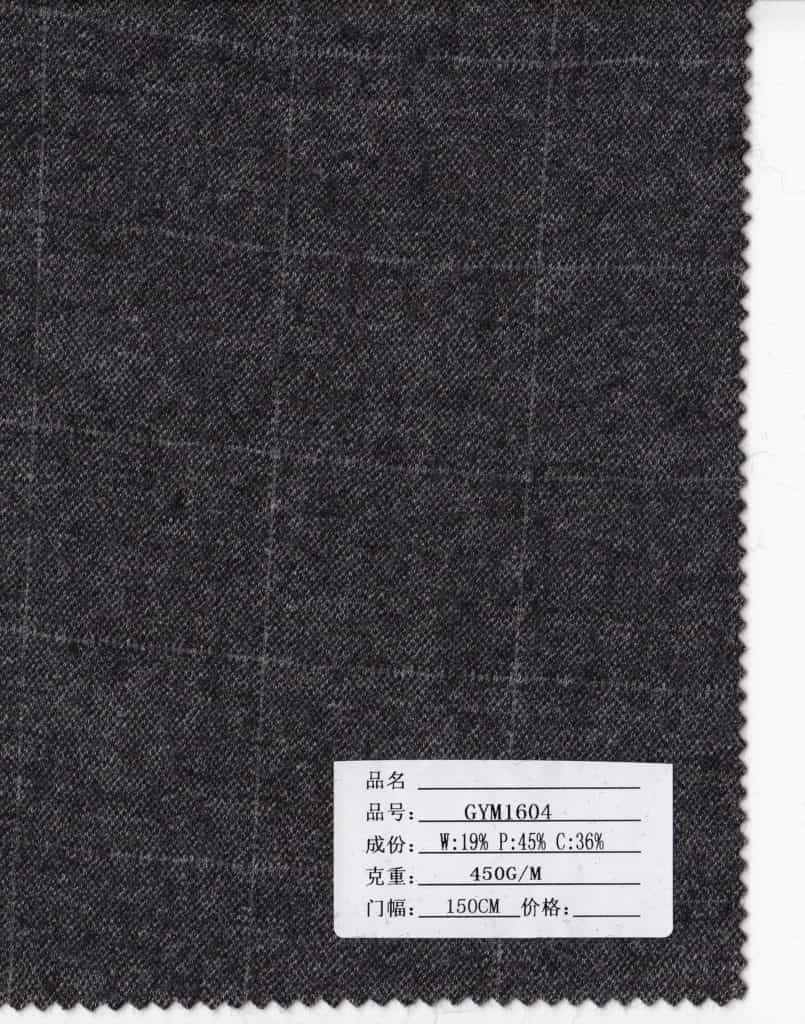 grey checking fabric for wool jacket