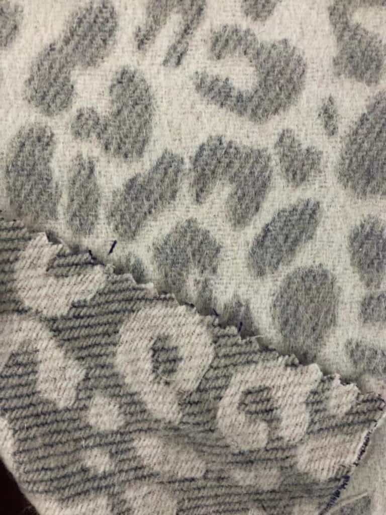 grey white wool fabric