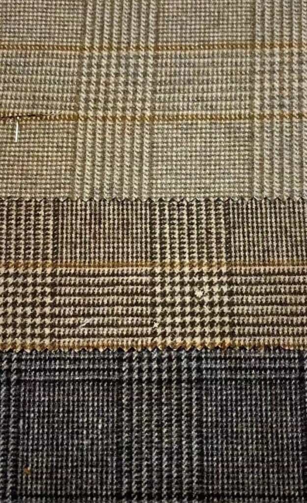 wool woolen check fabrics for blazer