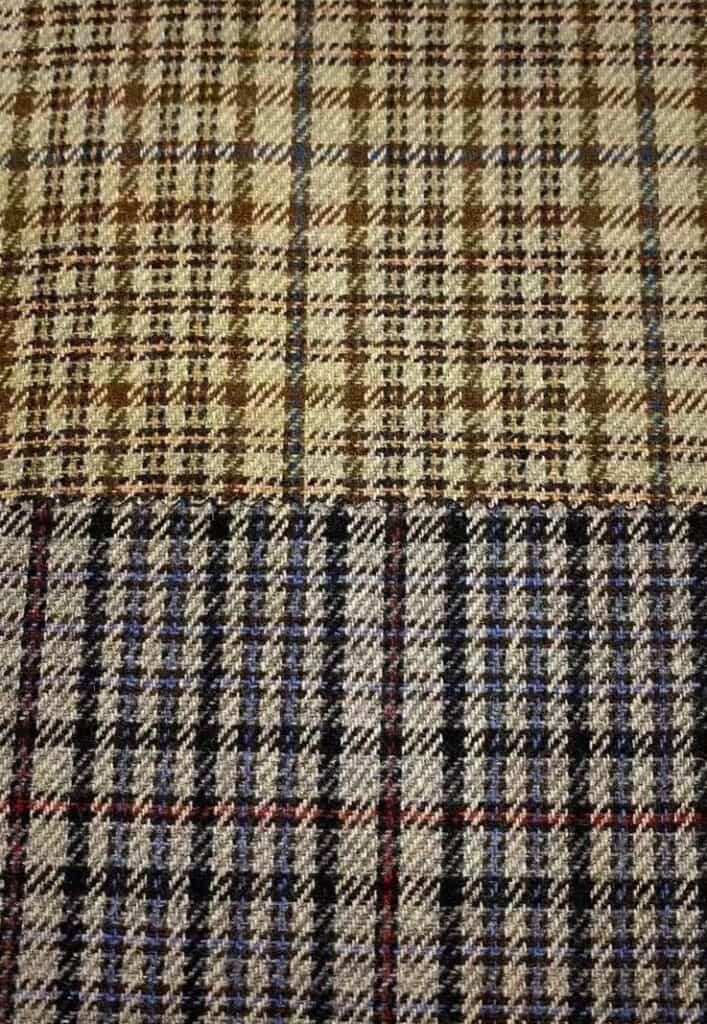 small check fabric for jackets