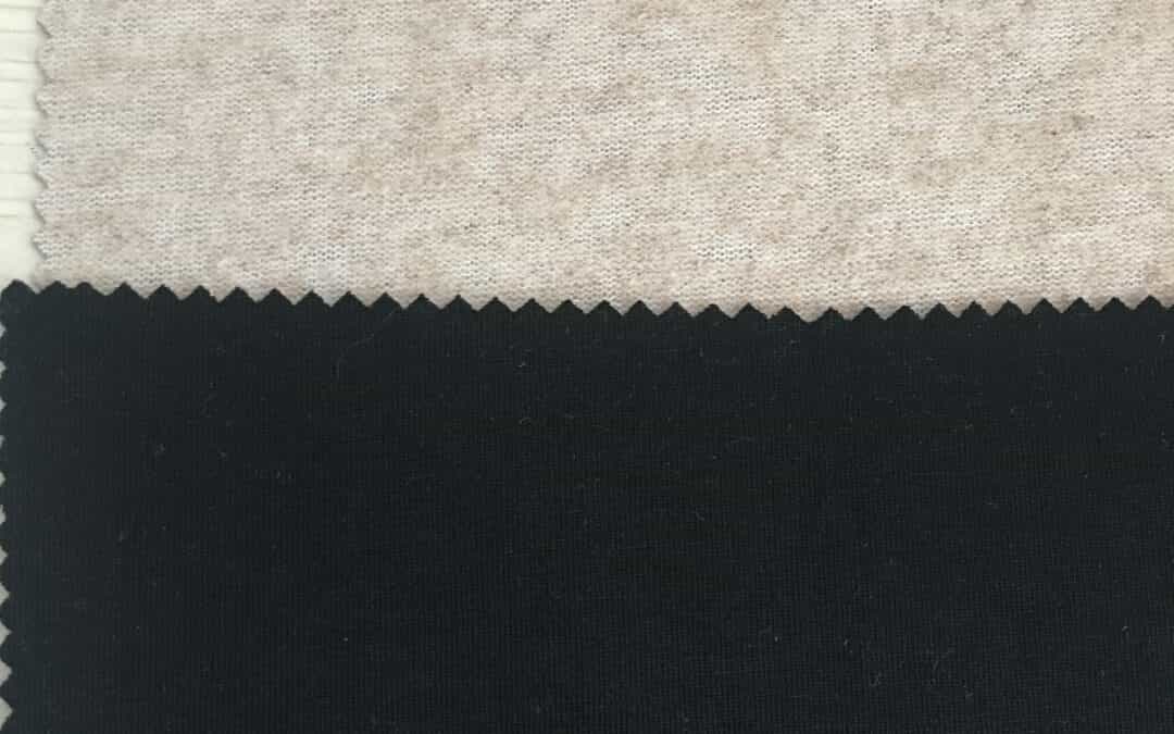 wool knitted fabrics bonded with single jersey ready goods