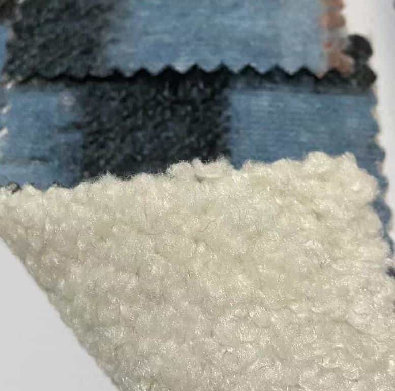 sherpa fabric bonded on wool knit fabric