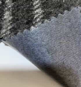 film composite fabric for wool grey check knit fabric