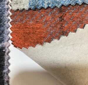 wool knit fabrics with poly woven