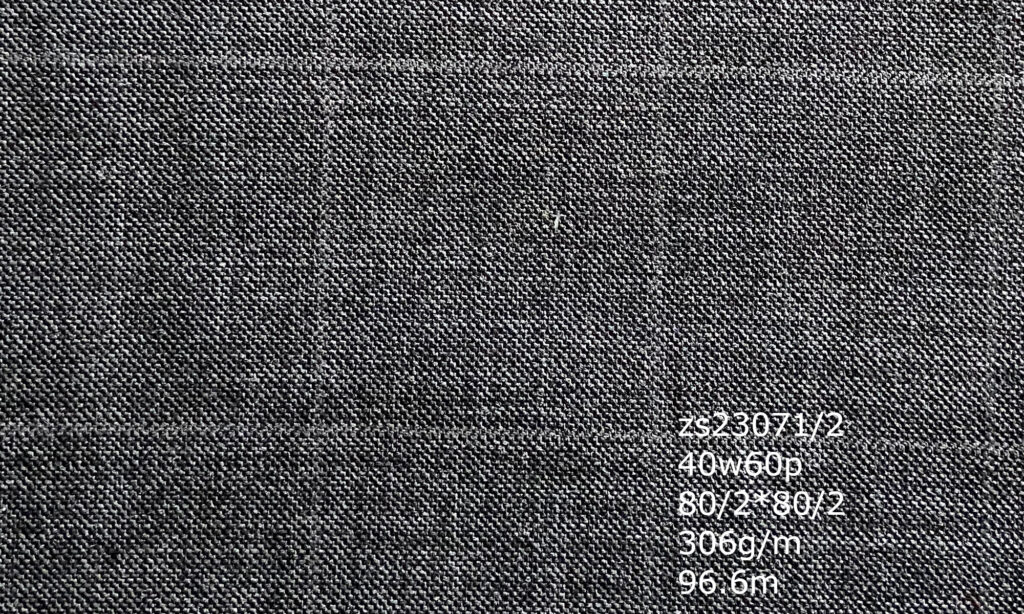 zs23071-2 40wool60poly wool fabric stock