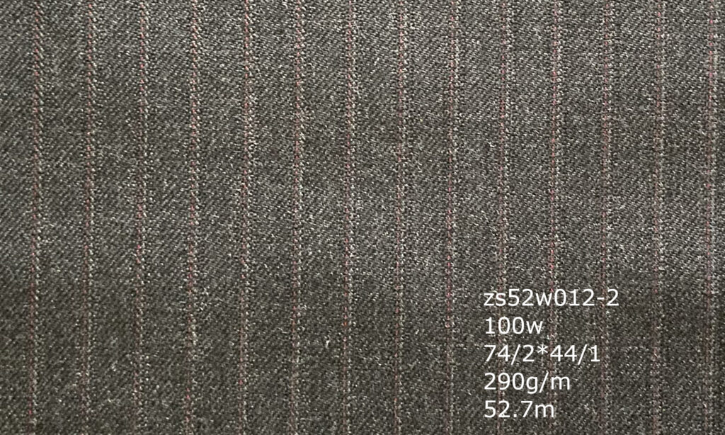 zs52w012-2 100w wool fabric stock
