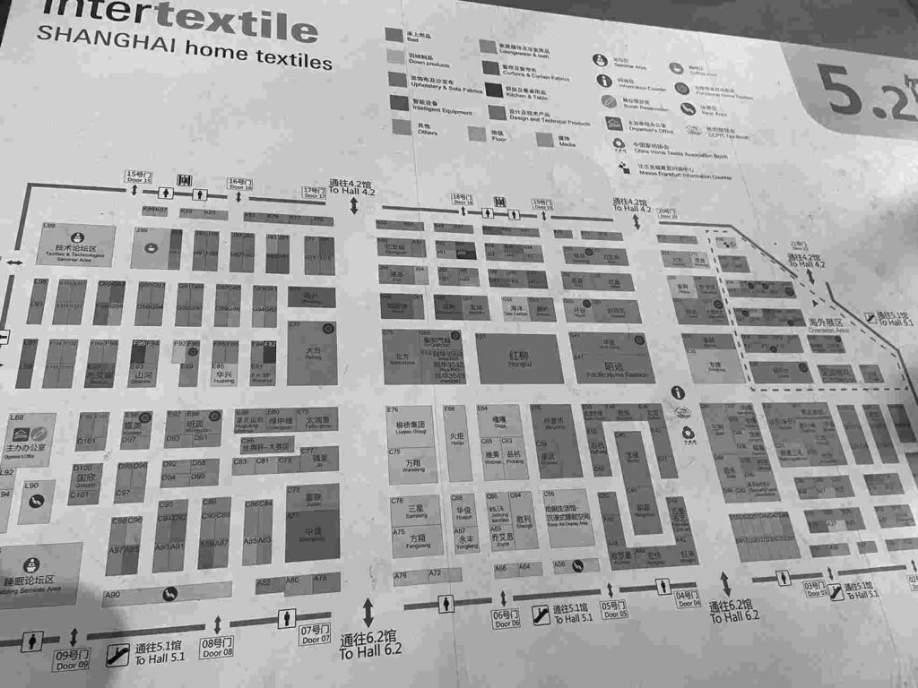 textile fair map
