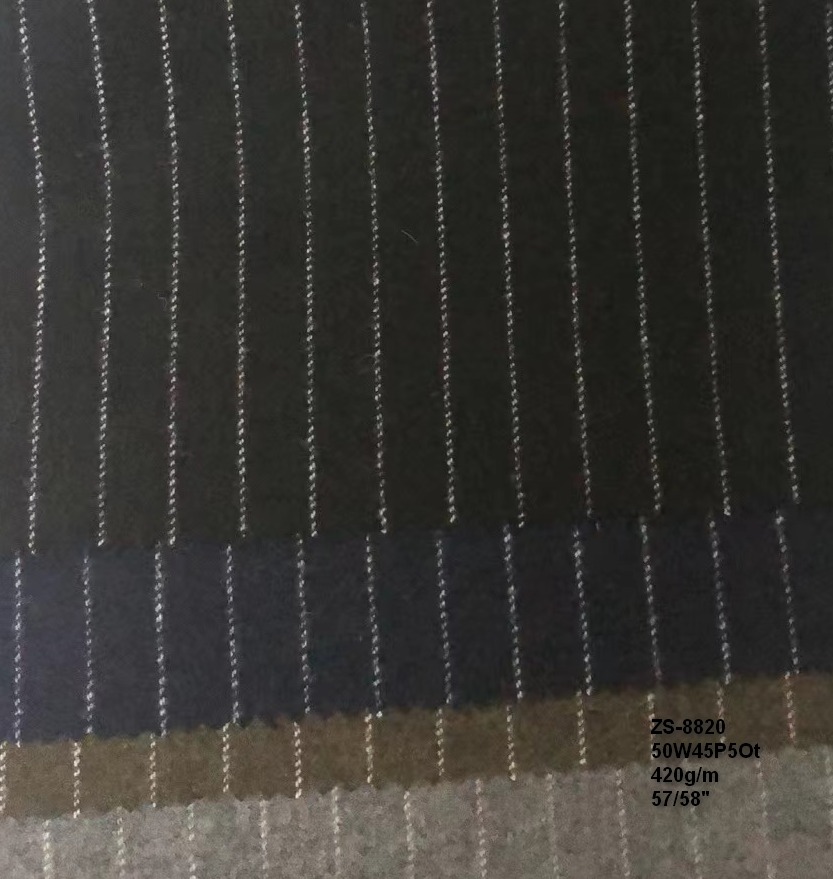 8820 stripe wool woollen fabric