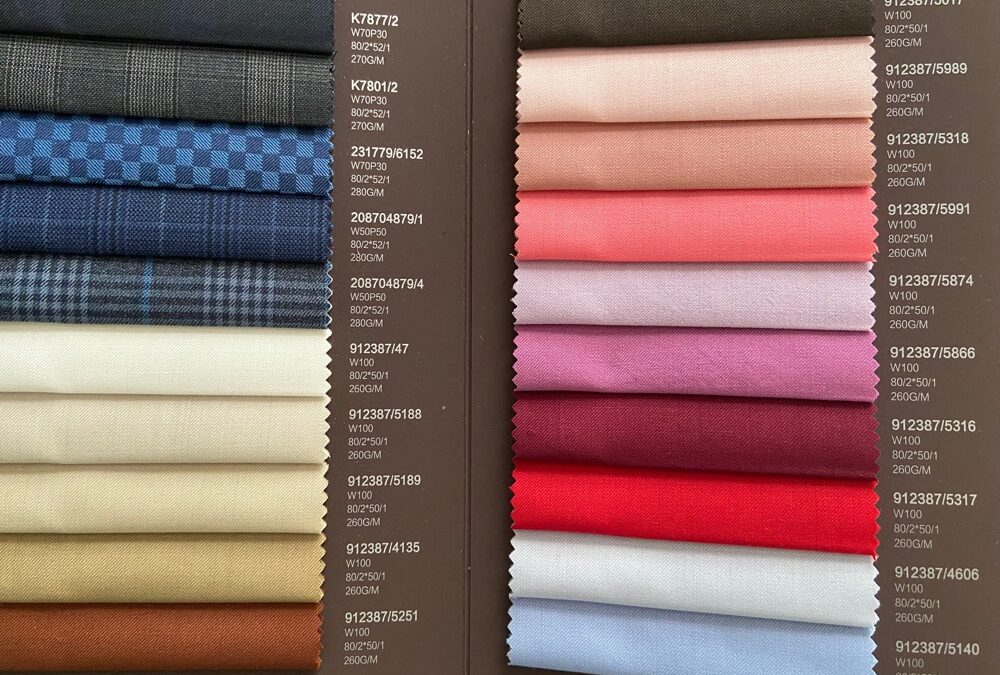 worsted wool fabric stock items for suits blazers pants