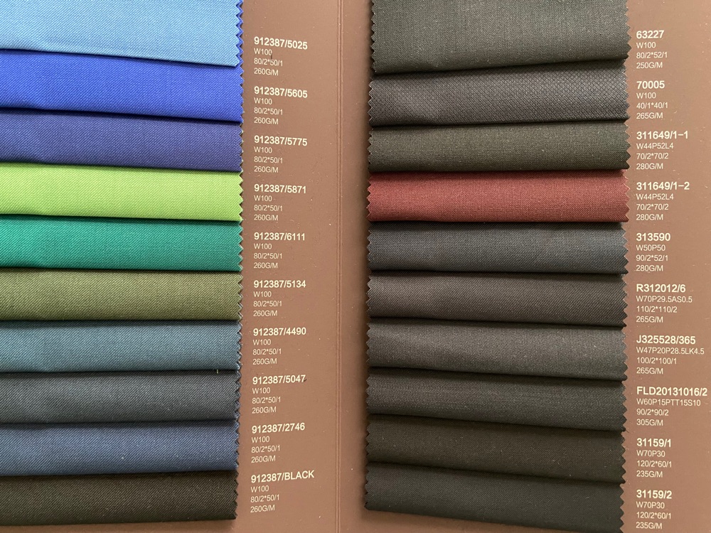 uniform wool fabric stock for banks 