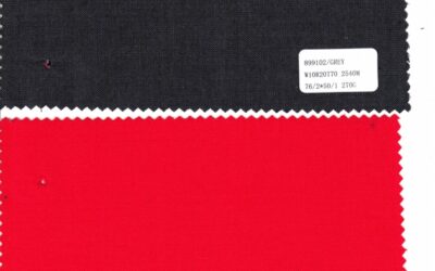 899102-GREY WOOL FABRIC AND RED WOOL FABRIC