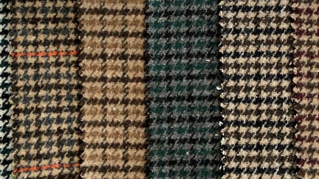 8 woolen houndstooth fabrics for jackets