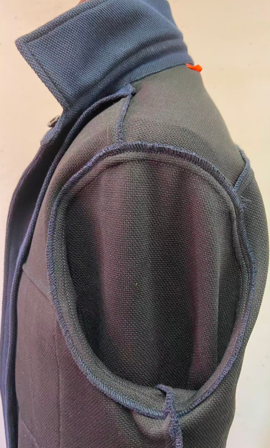 armhole of overshirt detail